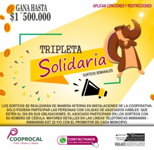 SORTEO DE LA TRIPLETA SOLIDAIRIA