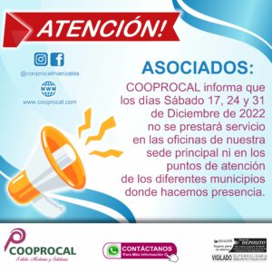 Lee más sobre el artículo HORARIO ATENCIÓN FIN DE AÑO ✨