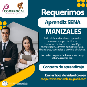 Lee más sobre el artículo Manizales – Buscamos practicante SENA