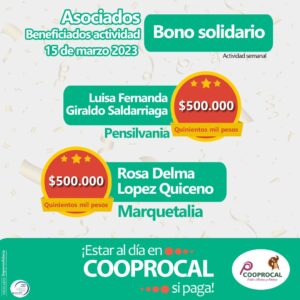 Lee más sobre el artículo Resultados BONO SOLIDARIO – 15 de Marzo