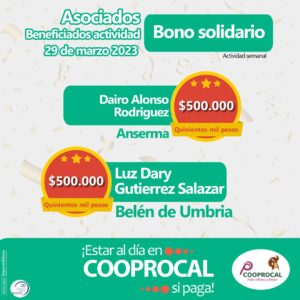 Lee más sobre el artículo Resultados BONO SOLIDARIO – 29 de Marzo