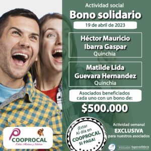Lee más sobre el artículo Resultados BONO SOLIDARIO – 19 de Abril