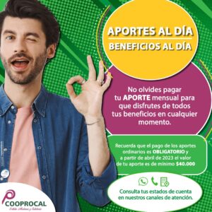 Lee más sobre el artículo ¡TUS APORTES AL DÍA SON LA PUERTA A GRANDES BENEFICIOS ✅!