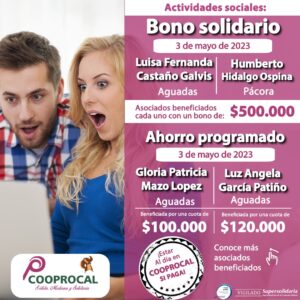 Lee más sobre el artículo Resultados BONO SOLIDARIO y AHORRO PROGRAMADO – 3 de Mayo