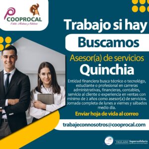 Lee más sobre el artículo Trabaja con nosotros – QUINCHIA