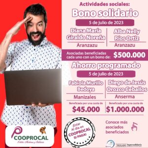 Lee más sobre el artículo Resultados BONO SOLIDARIO y AHORRO PROGRAMADO – 5 DE JULIO
