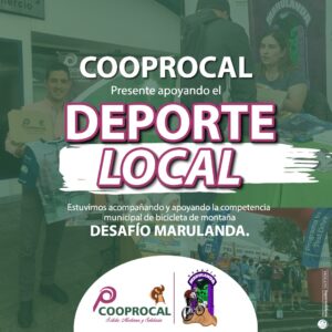 Lee más sobre el artículo COOPROCAL presente apoyando el DEPORTE LOCAL 🚲