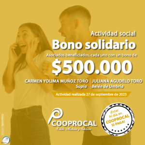 Lee más sobre el artículo Resultados BONO SOLIDARIO – 27 DE SEPTIEMBRE