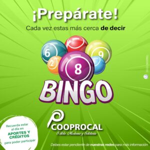 Lee más sobre el artículo GRAN BINGO COOPROCAL  😎🙋👍