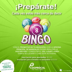 Lee más sobre el artículo ¿YA TE INSCRIBISTE AL BINGO EN TU MUNICIPIO? 🤩