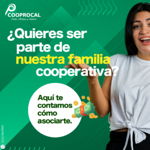 Lee más sobre el artículo ¿Buscas una oportunidad de crecimiento y estabilidad financiera? ¡Te invitamos a unirte a la familia de Cooprocal! 💰