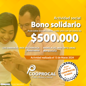 Lee más sobre el artículo Felicidades a nuestros asociados beneficiados en las actividades sociales del BONO SOLIDARIO del día 13 de marzo.