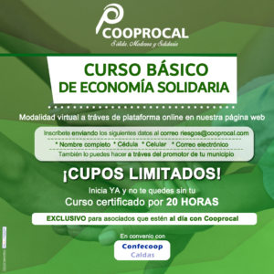 Lee más sobre el artículo ¡INSCRÍBITE Y AMPLÍA TUS CONOCIMIENTOS DE LA ECONOMÍA SOLIDARIA ✅!