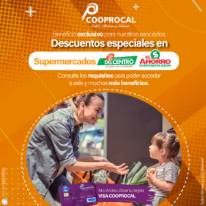 Lee más sobre el artículo COOPROCAL trae a sus asociados 👨‍👩‍👧‍👦 un excelente convenio donde podrá disfrutar de los diferentes servicios que les ofrece supermercados EL AHORRO y supermercados DEL CENTRO