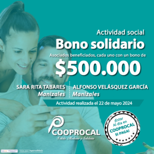 Lee más sobre el artículo Felicidades a nuestros asociados beneficiados en las actividades sociales del BONO SOLIDARIO del día 22 de mayo.