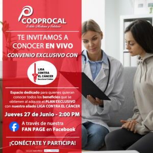 Lee más sobre el artículo Hacemos extensiva la invitación para que conozcas los beneficios del CONVENIO EXCLUSIVO CON LIGA CONTRA EL CÁNCER 😎.