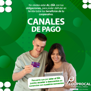 Lee más sobre el artículo ✅ Recuerda que al estar con tus créditos sin mora, y estando al día en las demás obligaciones con la cooperativa, podrás gozar de los beneficios exclusivos que te ofrece Cooprocal.