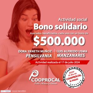 Lee más sobre el artículo Felicidades a nuestras asociadas beneficiadas en las actividades sociales del BONO SOLIDARIO del día 17 de julio.