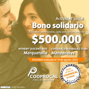 Lee más sobre el artículo Felicidades a nuestras asociadas beneficiadas en las actividades sociales del BONO SOLIDARIO del día 14 de agosto.