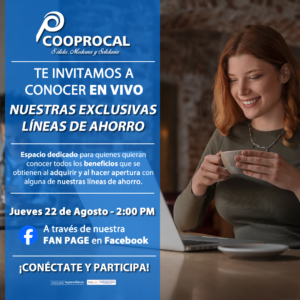 Lee más sobre el artículo PARTICIPA EN NUESTRO LIVE Y CONOCE TODAS NUESTRAS LÍNEAS DE AHORRO😎