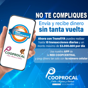 Lee más sobre el artículo A través de la opción TransfiYa de la App Red Coopcentral puedes realizar transacciones entre cuentas de billeteras digitales de manera fácil, rápida y segura. ✅.