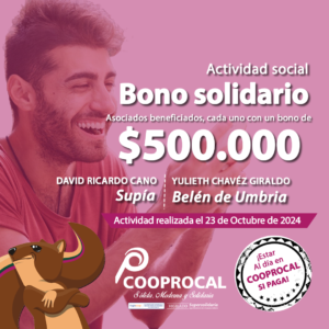 Lee más sobre el artículo Felicidades a nuestros asociados beneficiados en las actividades sociales del BONO SOLIDARIO del día 23 de Octubre.