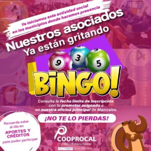 Lee más sobre el artículo ESTOS BINGOS NO TE LOS PUEDES PERDER 😎 Aquí nuestros asociados disfrutan al MÁXIMO, de uno de sus tantos beneficios 🎉