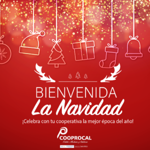 Lee más sobre el artículo En Cooprocal queremos desearte felices fiestas, que estas fechas sean de gran alegría para ti y tu familia. 🎄💝