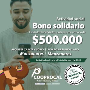 Lee más sobre el artículo Felicidades a nuestros asociados beneficiados en las actividades sociales del BONO SOLIDARIO del día 14 de febrero